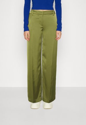 Weekday RILEY WIDE TROUSE - Nadrágok - khaki