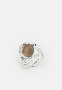 FLOW STATEMENT RING ADJUSTABLE UNISEX  - Inel - silver-coloured