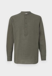 JJESUMMER HALF PLACKET SHIRT - Camisa - dusty olive