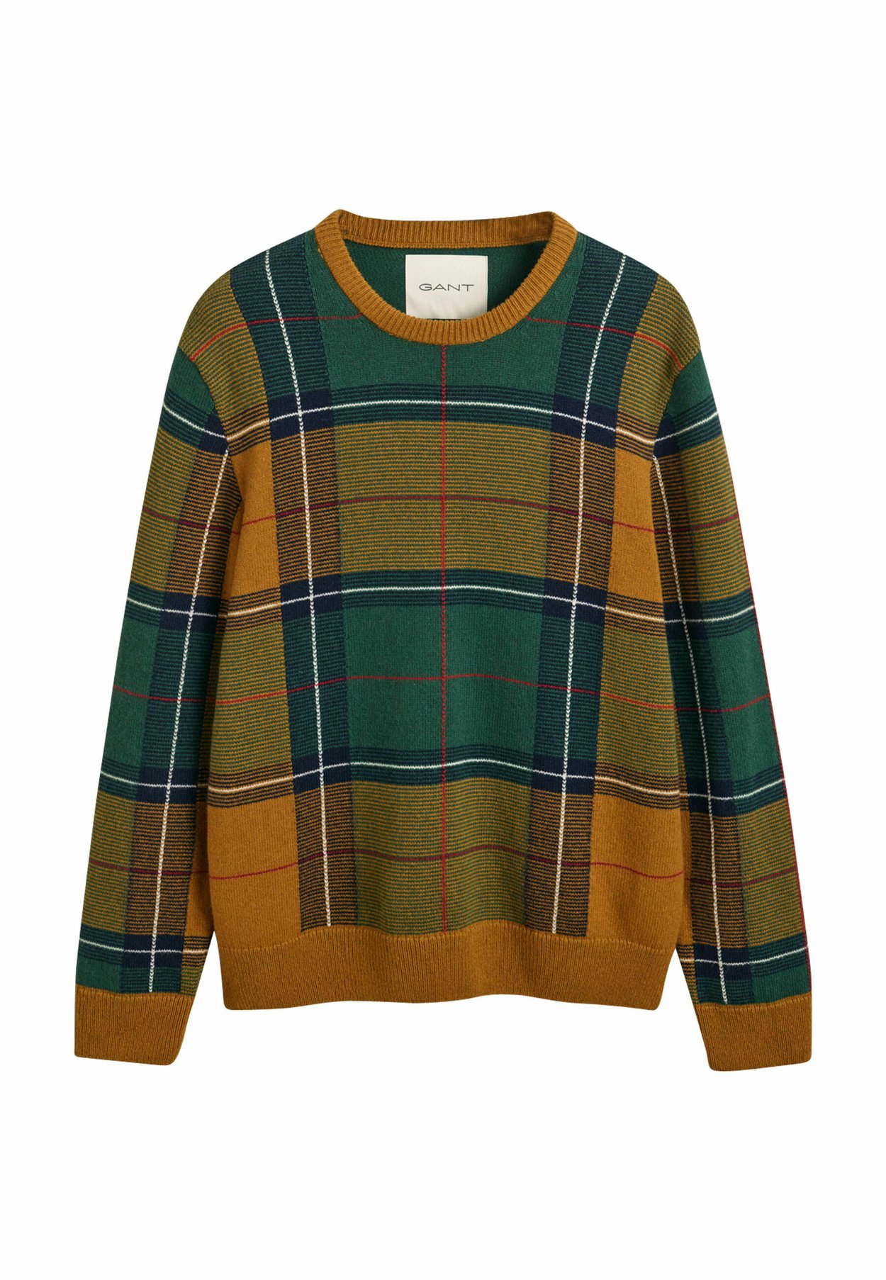 CHECKED C-NECK