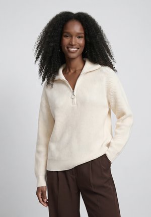 Even&Odd by Zalando, QUARTER-ZIP - Пуловер - cream