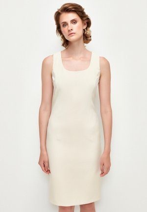 SLEEVELESS SQUARE NECK - Blusenkleid - vanilla