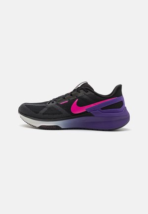 AIR ZOOM STRUCTURE 25 - Scarpe da corsa su strada - black/laser fuchsia/anthracite/field purple/sail