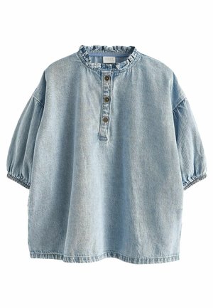 RUFFLE COLLAR - Teksakleit - blue denim