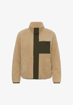 Love Copenhagen, LCVIGGI MIX JACKET - Fleecejas - white pepper deep depths