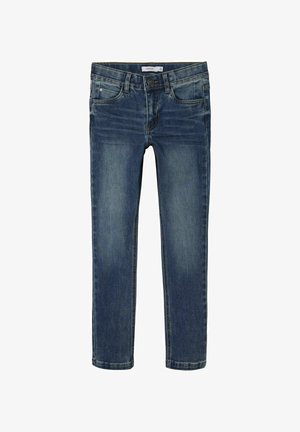 Name it Kavbojke slim fit - dark blue denim