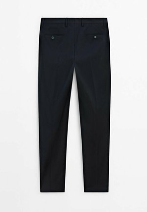 Massimo Dutti Tygbyxor - dark blue