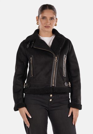 Giacca in similpelle - nero