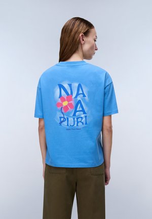 Napapijri ILIANA SS - T-shirt con stampa - blue jasper