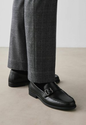 Next, REGULAR FIT - LEATHER BUCKLE LOAFERS . - Slip-ons - black