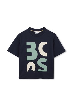 T-shirt print - bleu cargo