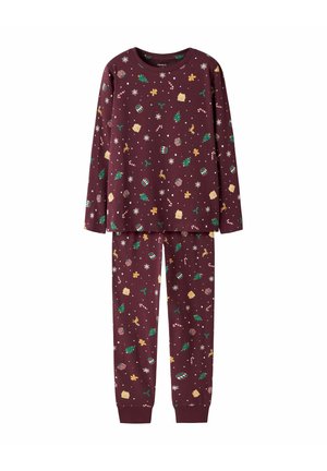 NKNVISMAS SET - Pigiama - burgundy