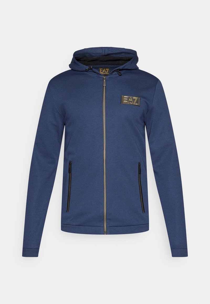 EA7 Emporio Armani Sweater met rits blauw EA7 Emporio Armani Sweater met rits blauw