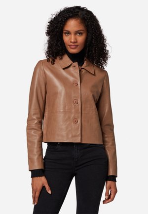 Ricano Lederjacke - taupe