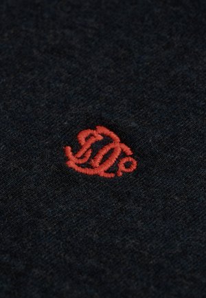 Superdry & Co, SUPERDRY ESSENTIAL SD&CO LOGO EMBROIDERED T-SHIRT.. - Camiseta básica - deep sea blue marl orange