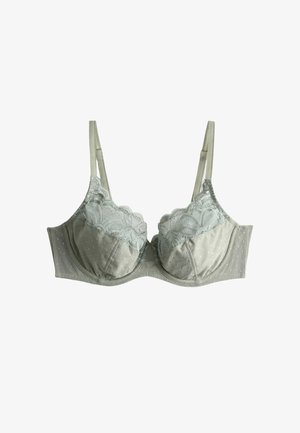 Marks & Spencer, AMELIA LACE WIRED FULL CUP BRA (A-E) - Beugel BH - soft green