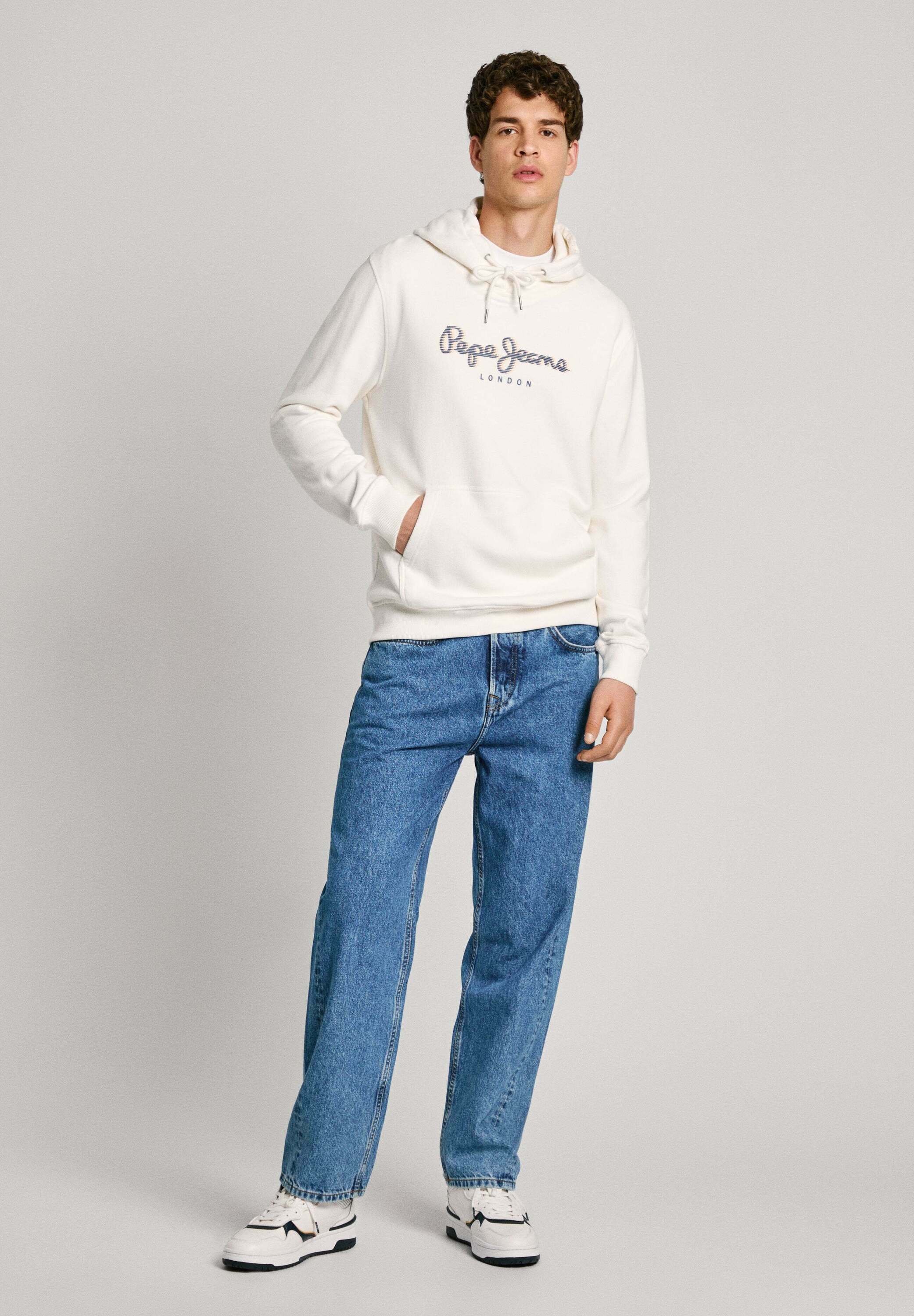 Pepe Jeans Saul Hoodie – Sweatshirt Mit Kapuze Und Logo | Normale Passform Für Herren