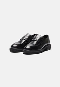 Zign LEATHER - Alkalmi belebújós cipők - black