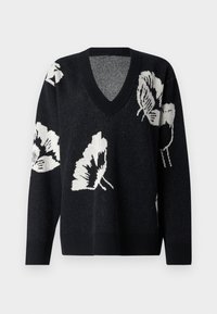 LÄPI MYSKI PULLOVER - Pullover - black/white