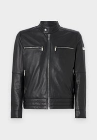 JACKET - Lederjacke - black