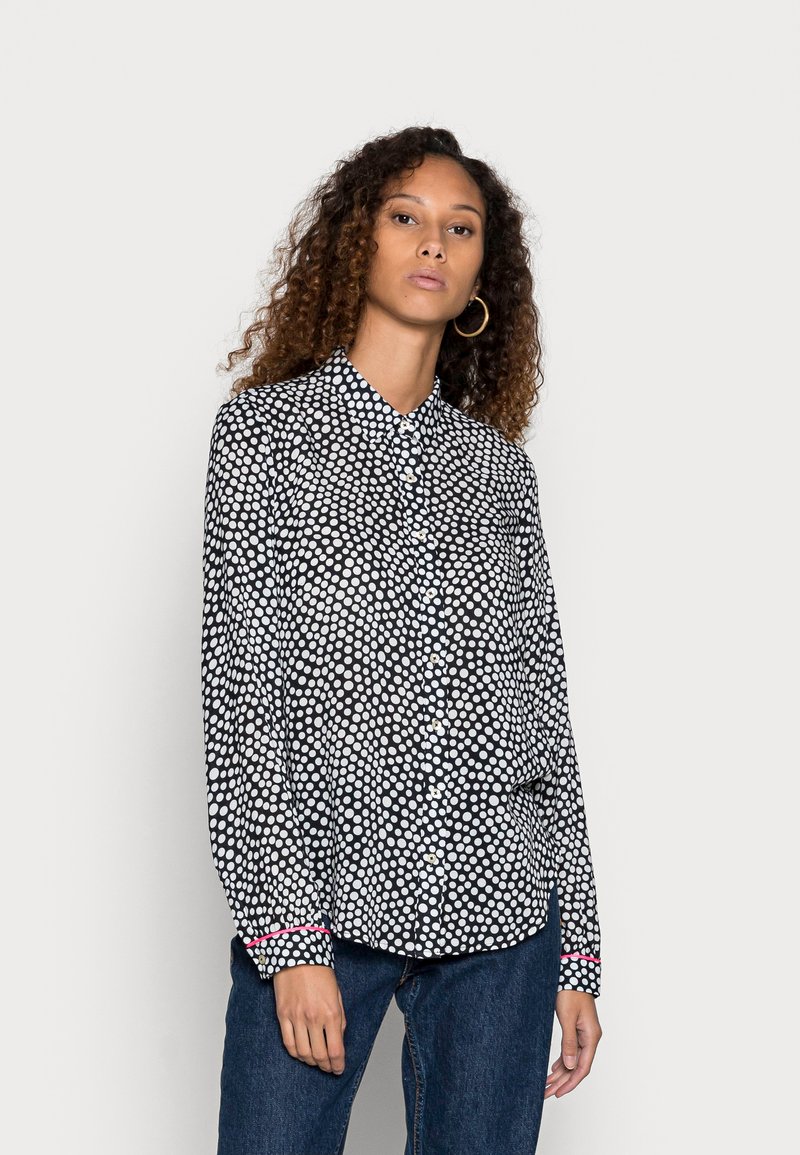 Emily van den Bergh BLOUSE - Blusa com botões - black/white