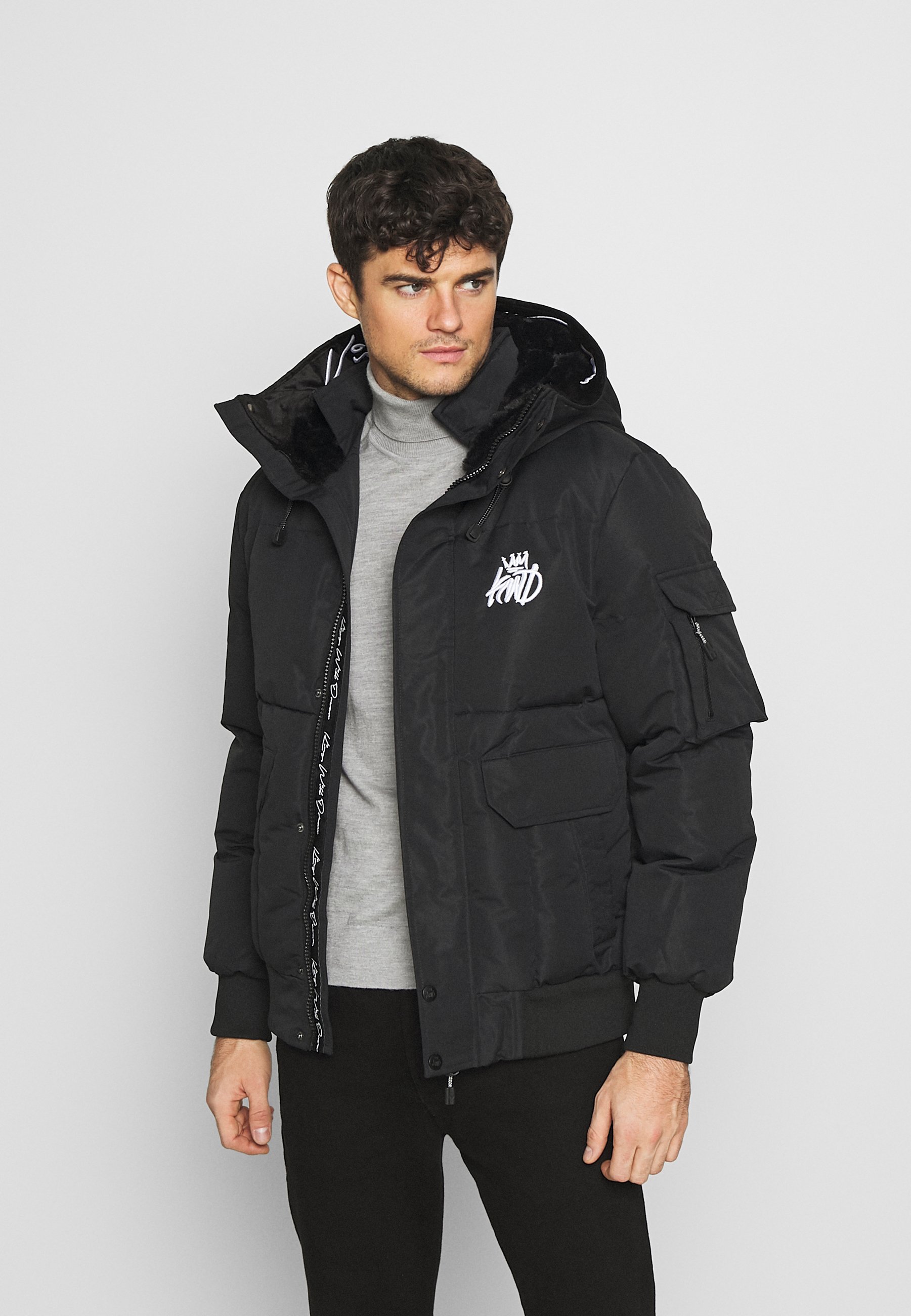 Kings Will Dream MILFORD PUFFER JACKET Vinterjakke black Kings Will Dream PUFFER JACKET Lett jakke blacksvart
