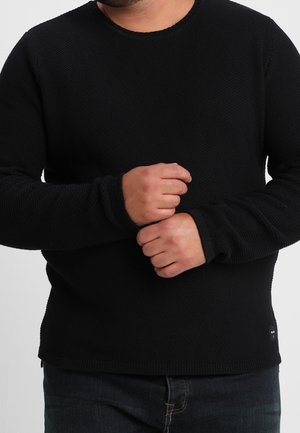 Strickpullover - black