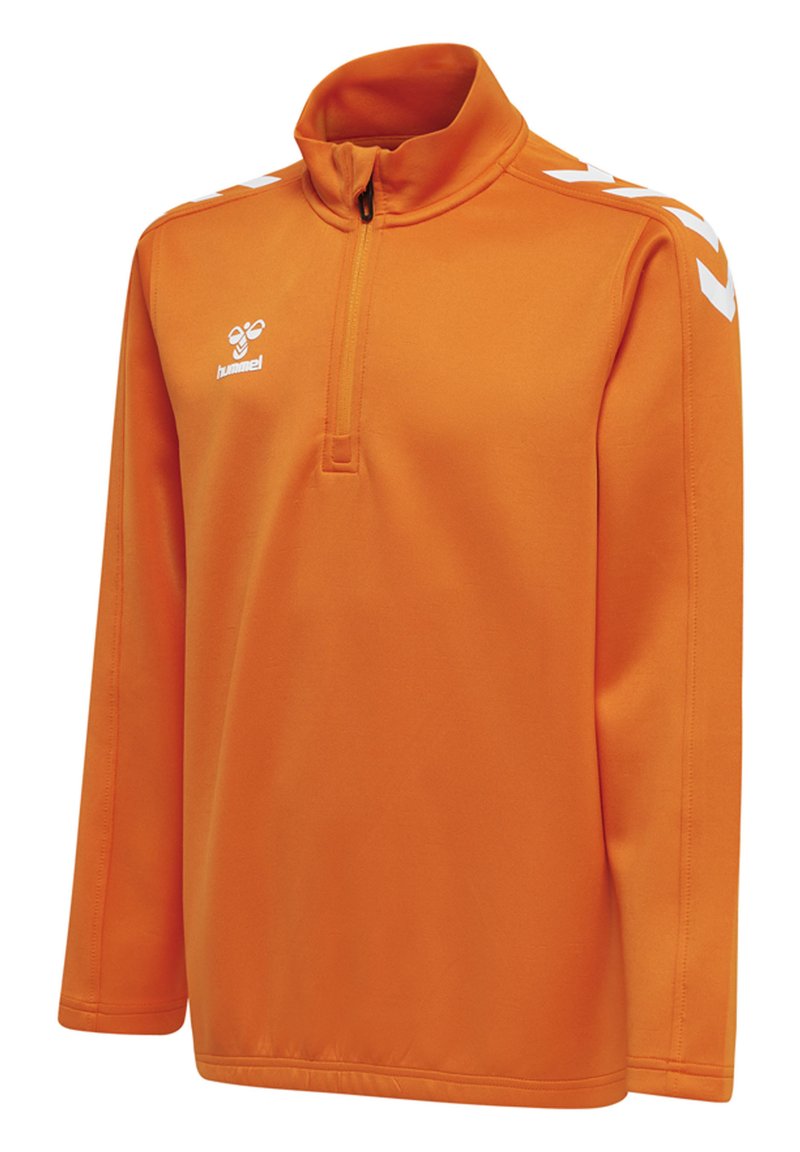 Kinder Sportbekleidung | Hummel CORE HALF UNISEX Sweatshirt orange tiger/orange - YG90474 Kinder Sportbekleidung | Hummel CORE HALF UNISEX Sweatshirt orange tiger/orange - YG90474