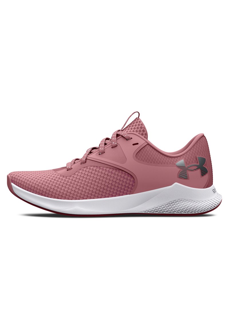 Under Armour - CHARGED AURORA 2 - Chaussures fitness - pink elixir/metallic silver, Agrandir