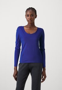 ONLY CHOICE L/S 2-WAY OVAL NECK BOX JRS - Hosszú ujjú felső - sodalite blue