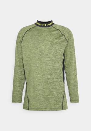 Under Armour, UA CG ARMOUR TWIST MOCK COLD GEAR - Maglietta a manica lunga - lime yellow