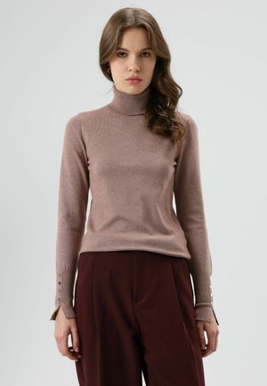 TURTLENECK - Pullover - light bown
