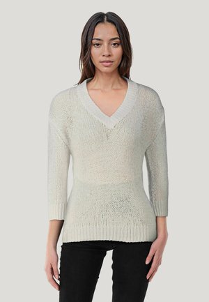 Strickpullover - weiss