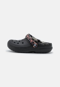 Crocs CLASSIC LINED ANIMAL REMIX  - Ciabattine - black/multicoloured