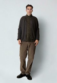 Clean Cut Copenhagen Cardigan - taupe brown melange