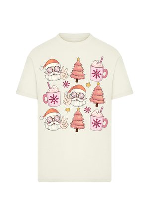 HIPPIE SANTA WEIHNACHTEN TREE COCOA - T-Shirt print - sand