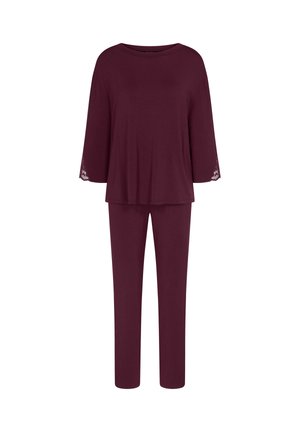 Triumph, PYJAMA PANTALON TUNIQUE MANCHES TROIS-QUARTS AMOURETTE TRIUMPH SET - Nattøj sæt - claret