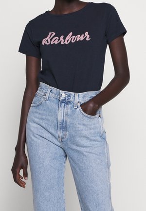 Print T-shirt - dark blue