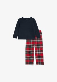 Marks & Spencer COSY WAFFLE CHECKED - Pyjama - red mix/rouge chiné Marks & Spencer COSY WAFFLE CHECKED - Pyjama - red mix/rouge chiné