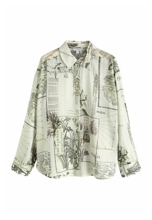 Next, Button-down blouse - kew gardens next monochrome floral print