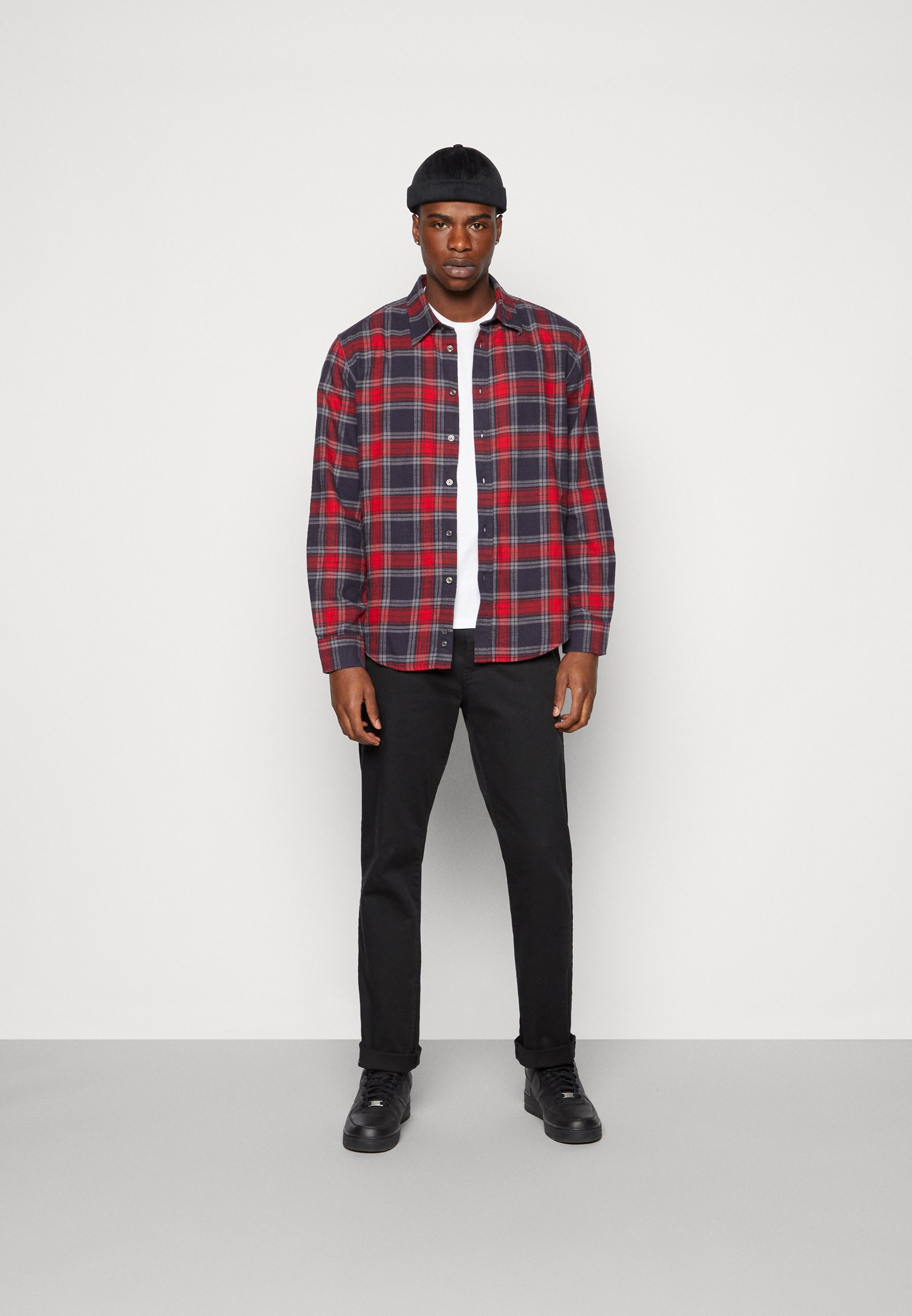 diesel red check shirt