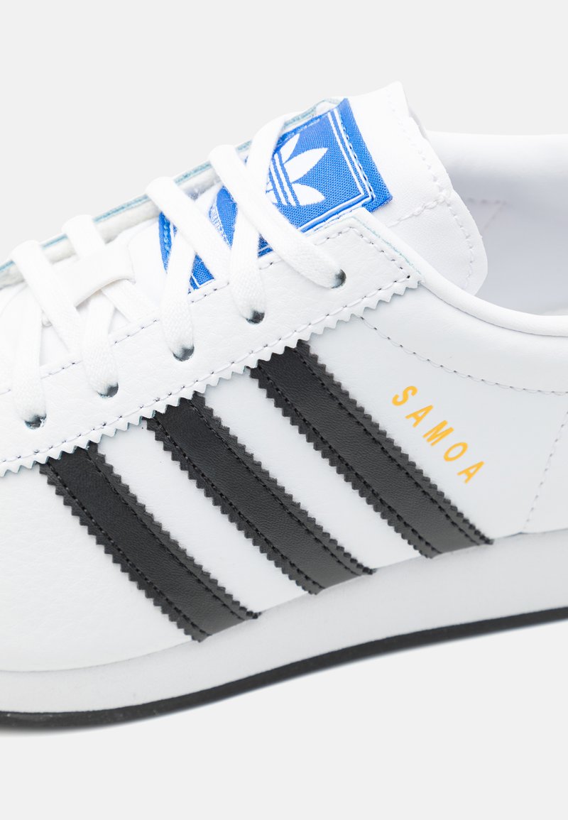 adidas Originals SAMOA UNISEX - Trainers - footwear white/core black/blue/white  - Zalando