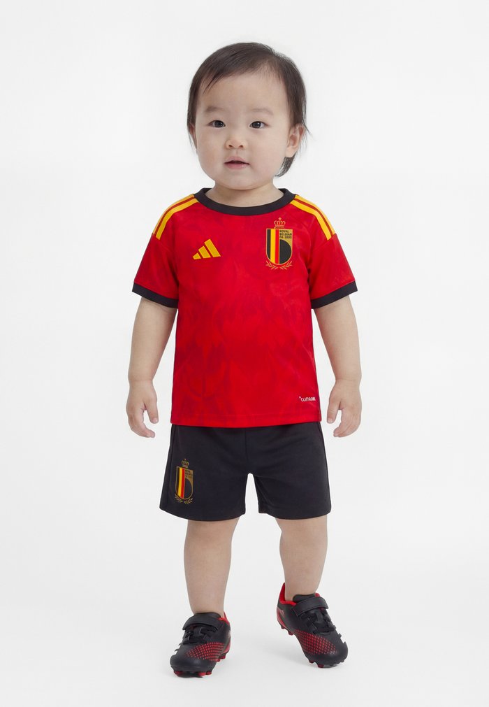 adidas BELGIUM RBFA HOME MINIKIT BABY SET - Sports T-shirt - red/bold gold-coloured