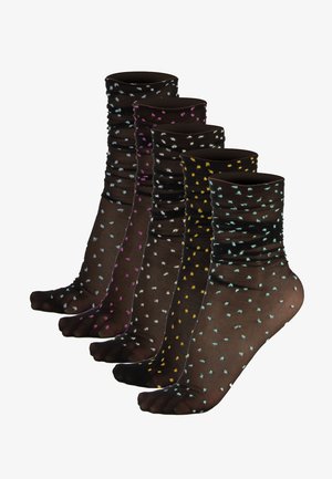 Calzitaly 5 PACK POLKA DOTS - Calze - black