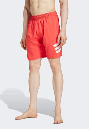 STRIPES INCH - Bañador corto - semi lucid red white
