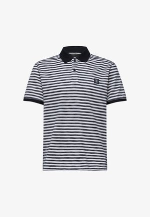 Street One MEN, SHORT-SLEEVE POLO SHIRT IN PIQUÉ TEXTURE, biały