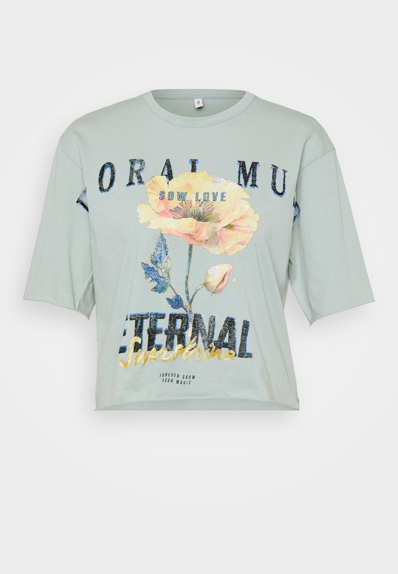 Only Petite T-shirt print lichtblauw Only Petite T-shirt print lichtblauw