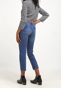 Topshop Stickad tröja - black