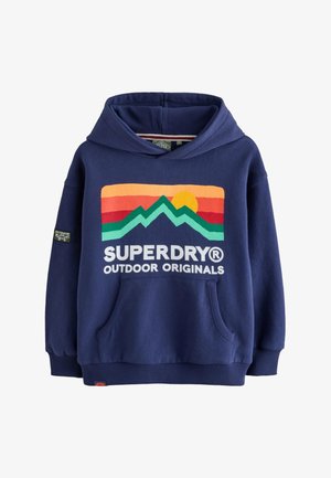 Džemperis su gobtuvu - navy mix