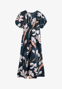 Nevybrané, navy blue floral printed
